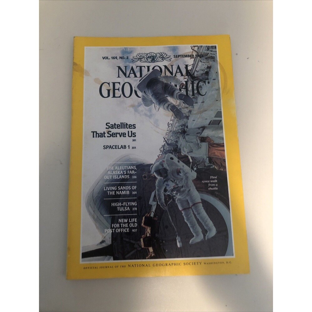 Vintage September 1983 National Geographic Journal Magazine Paperback Book